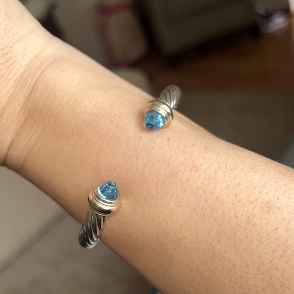 David yurman bracelet “bangle” with blue topaz - Picture 4 of 4